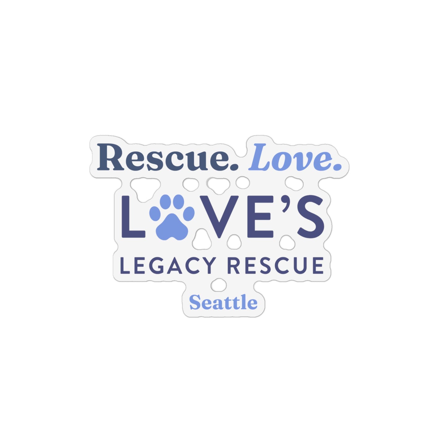 Rescue Love Car Magnet - Seattle