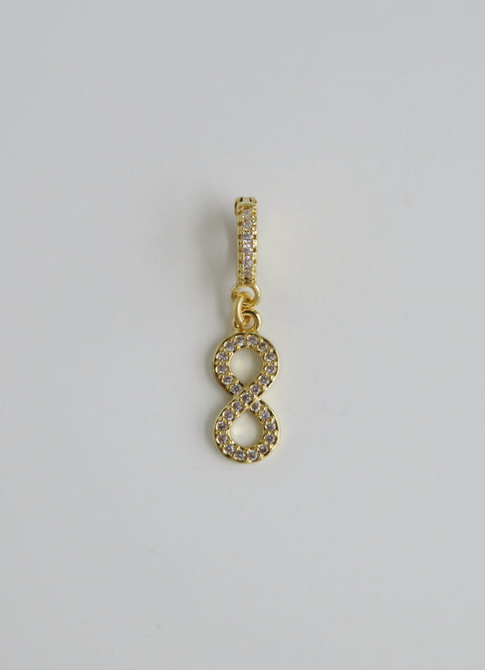 Diamond Infinity Charm on Clasp