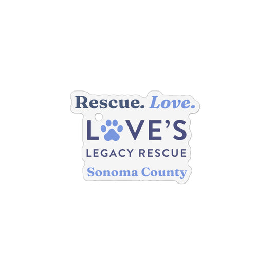 Rescue Love Car Magnet Rescue Sonoma