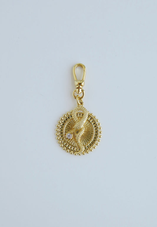 Wholeness Serpent Pendant - Hinged Clasp