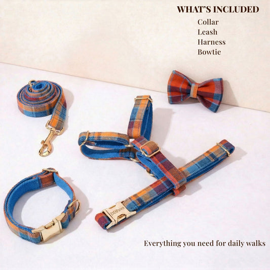 Midnight Copper Plaid Set