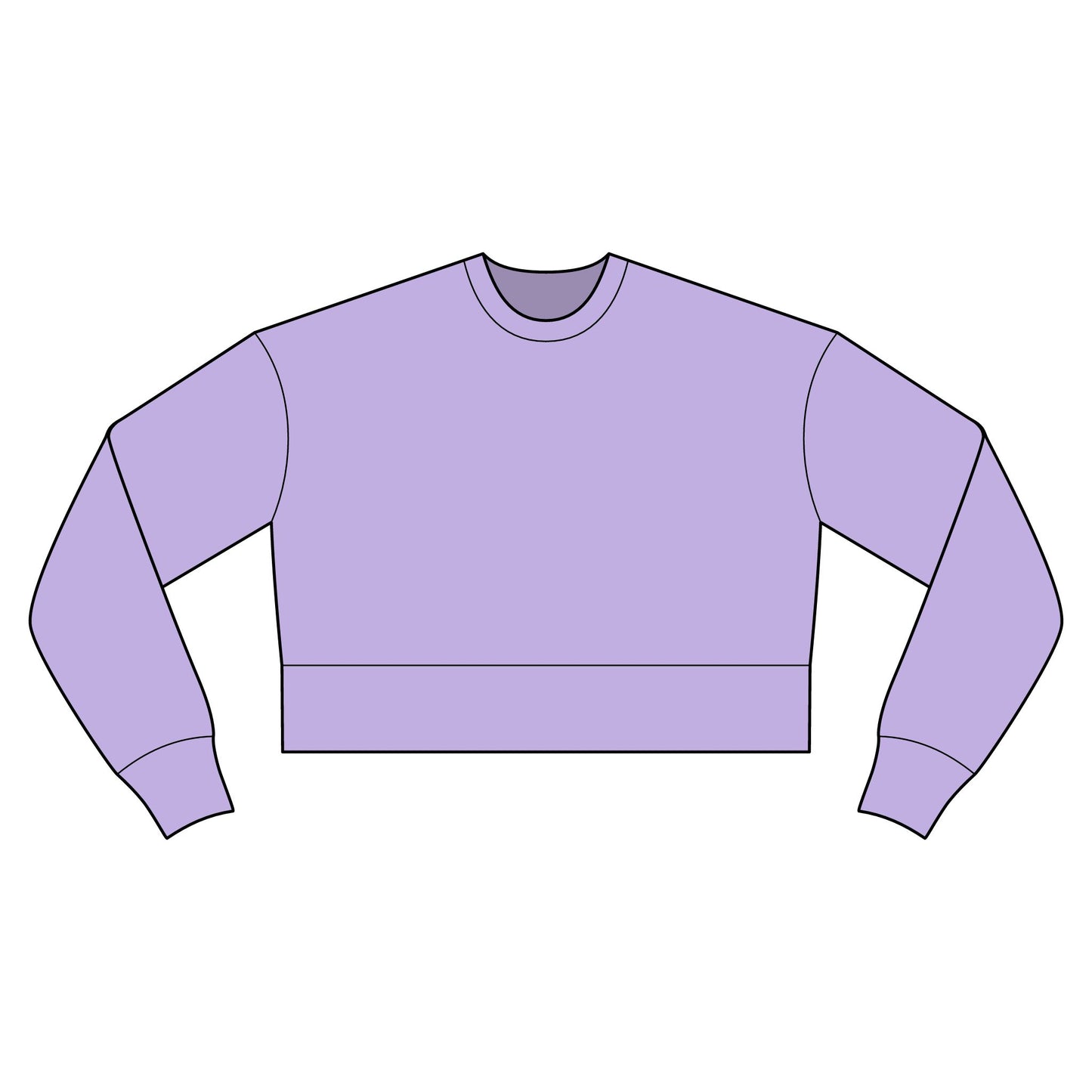 Cropped Sweatshirt — Rescue Dog