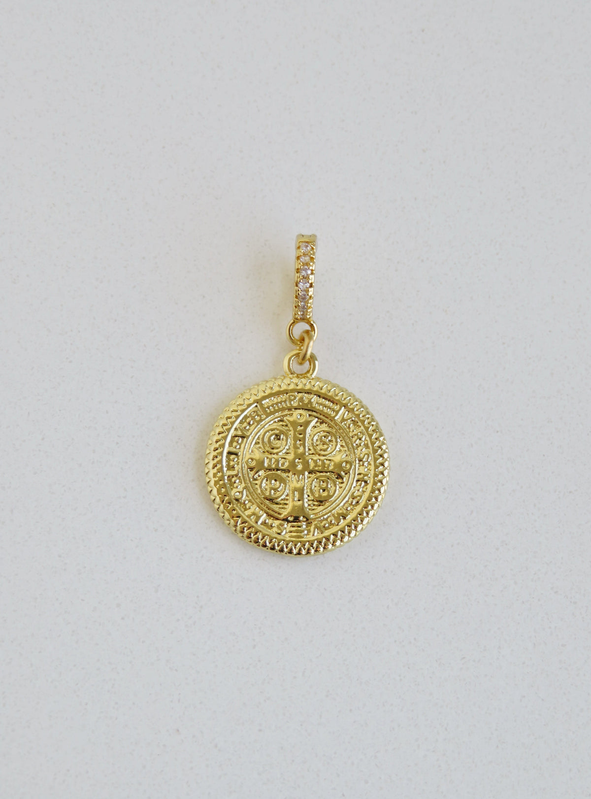 Christ Jesus Charm on Diamond Hinged Clasp