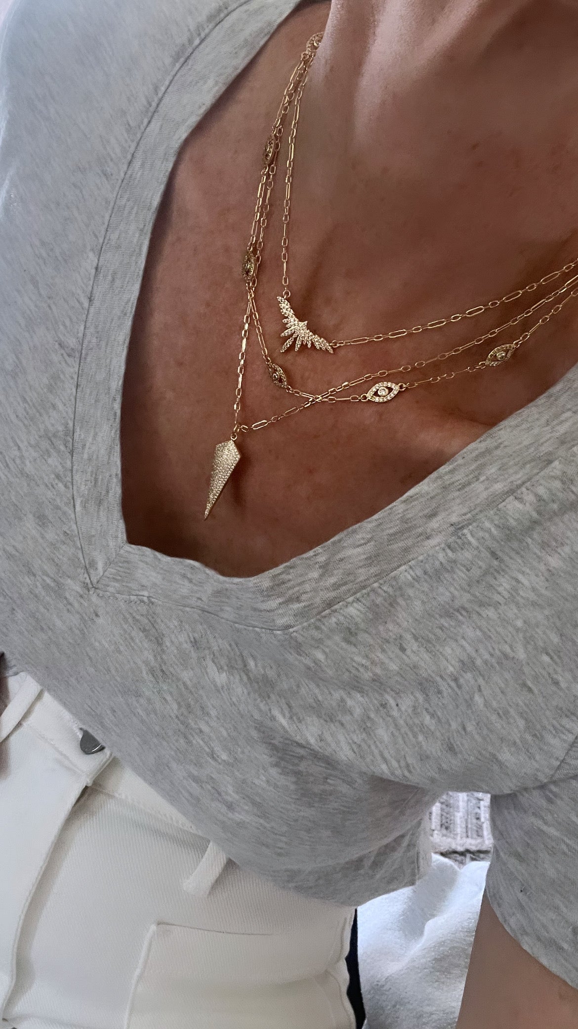 Diamond Arrowhead Necklace