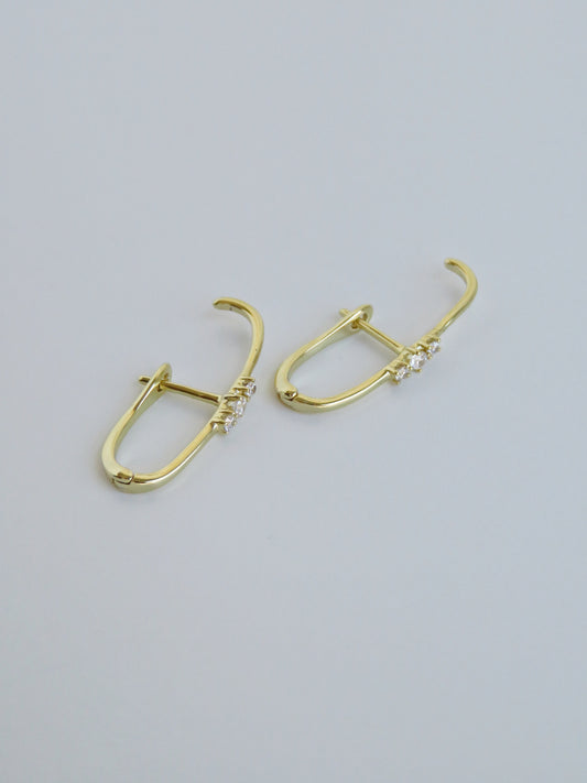 Shauna Diamond English Lock Earrings