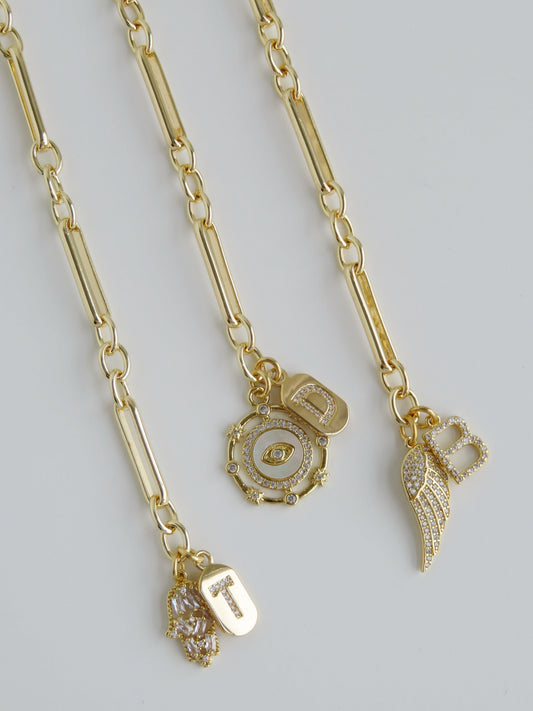Set Your Intention Initial Bracelet
