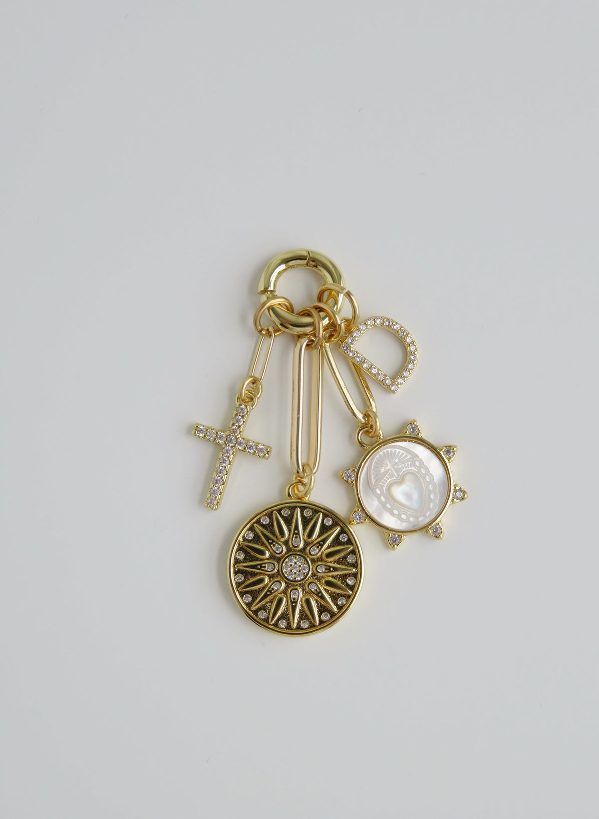 Sacred Heart Charm Cluster