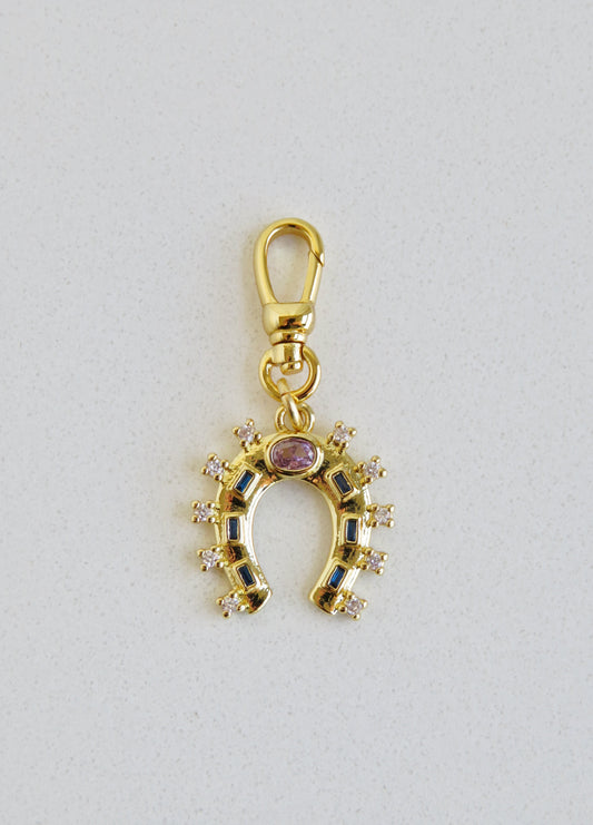Diamond Horseshoe with Swivel Clasp