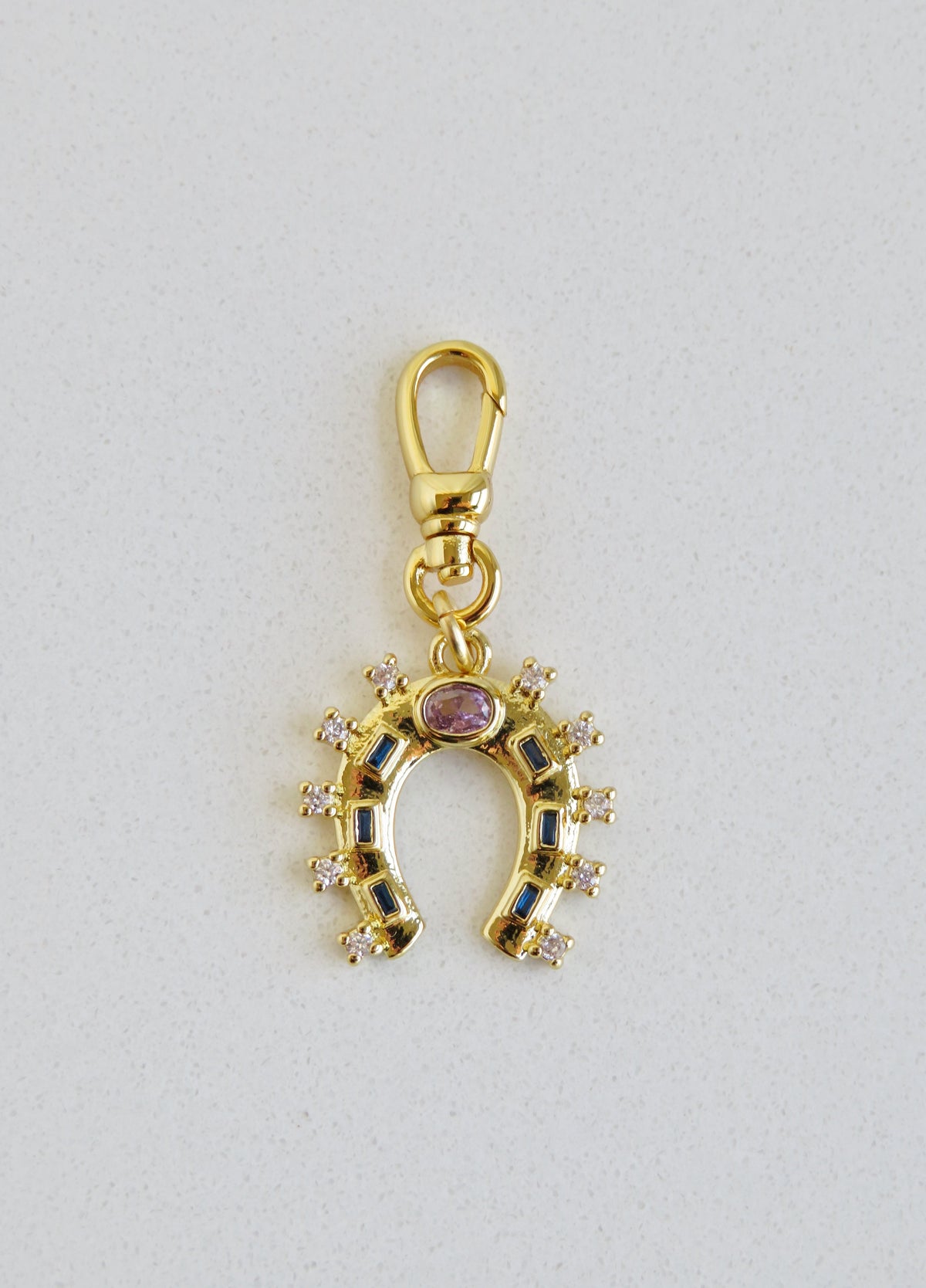 Diamond Horseshoe with Swivel Clasp