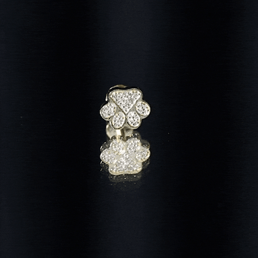 Certified Diamond Paw Cartilage Earring