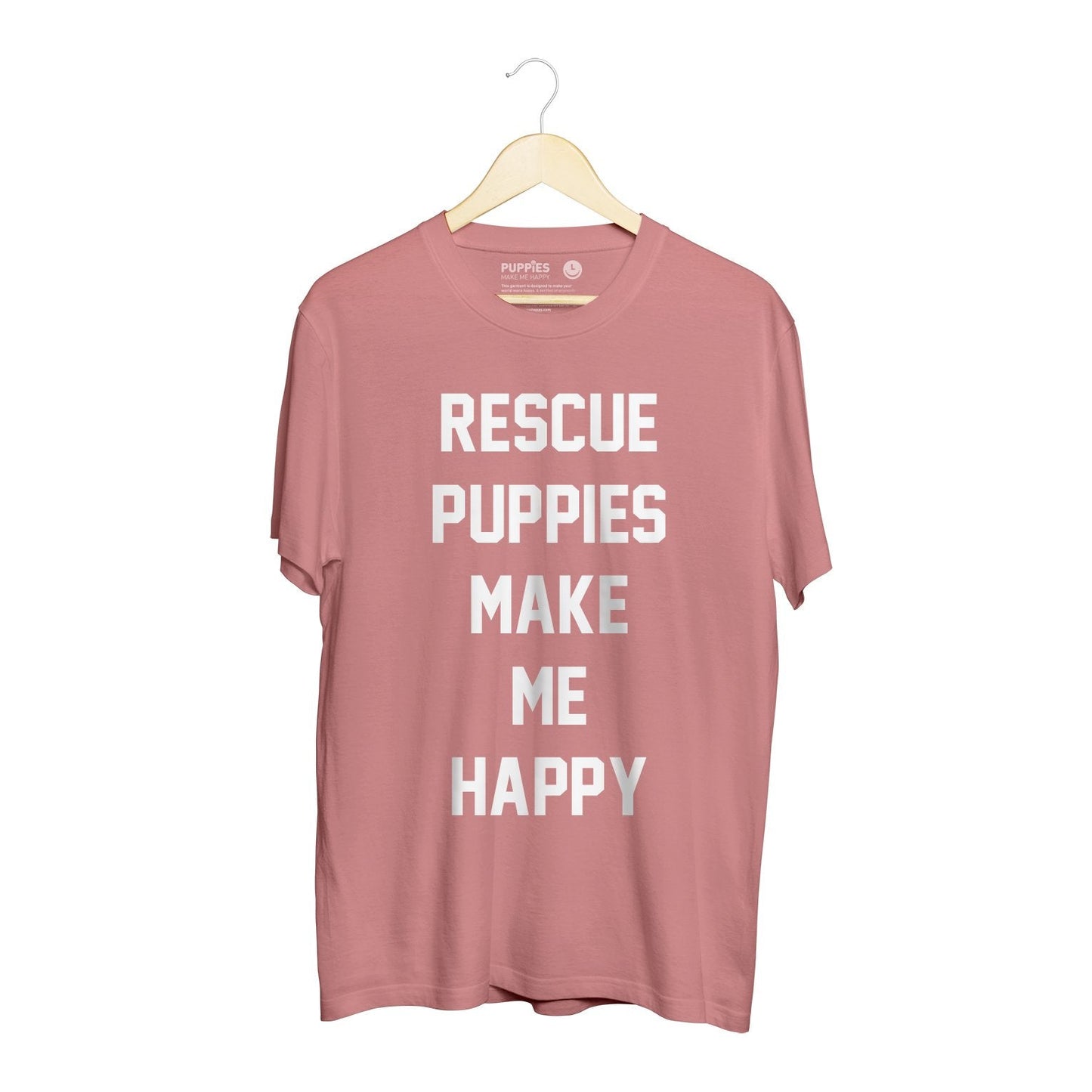 Rescue Puppies Make Me Happy Title | Uni-Sex Crewneck Tee