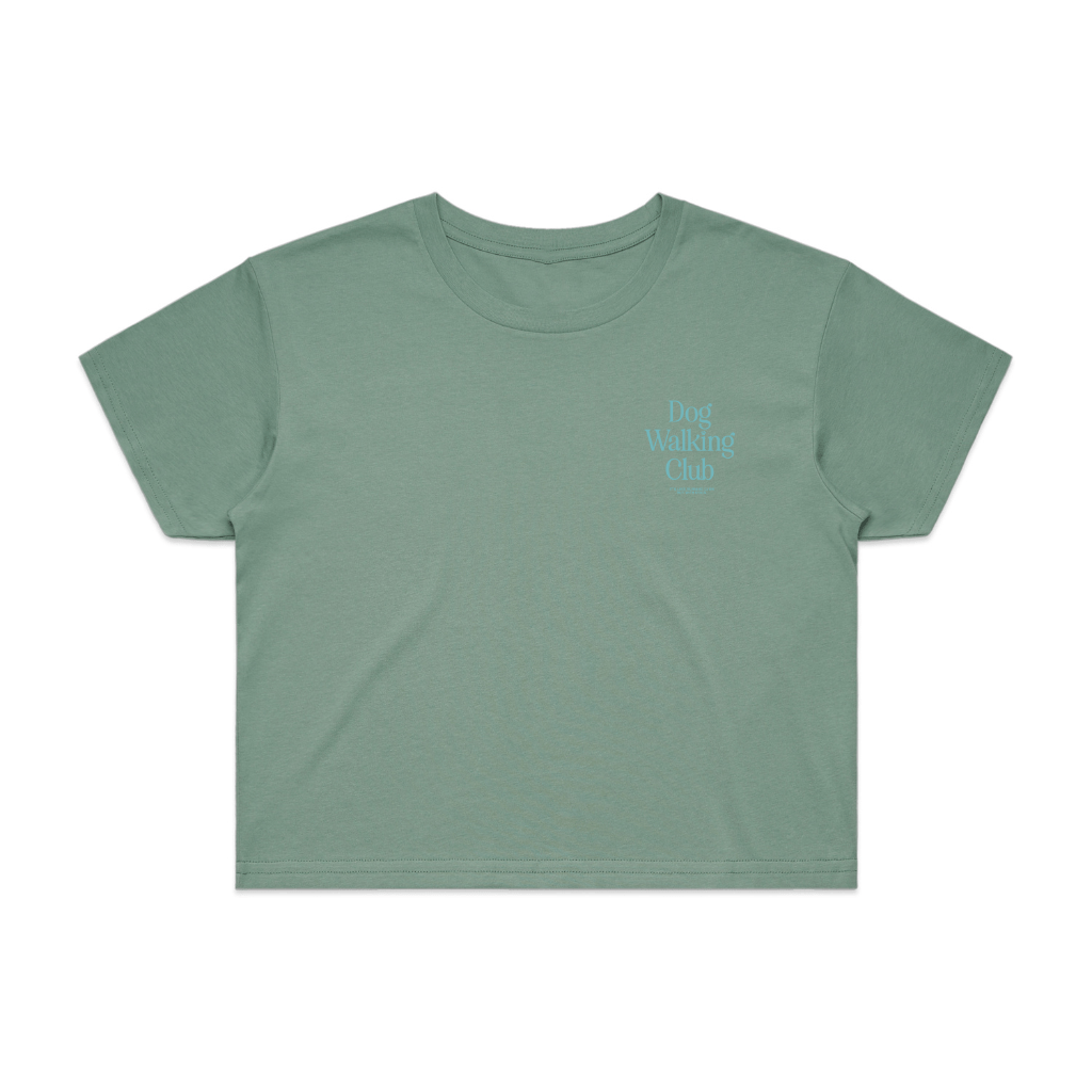 Dog Walking Club Crop Top | Gift for Dog Moms Who Love Their Walks | Made in USA
