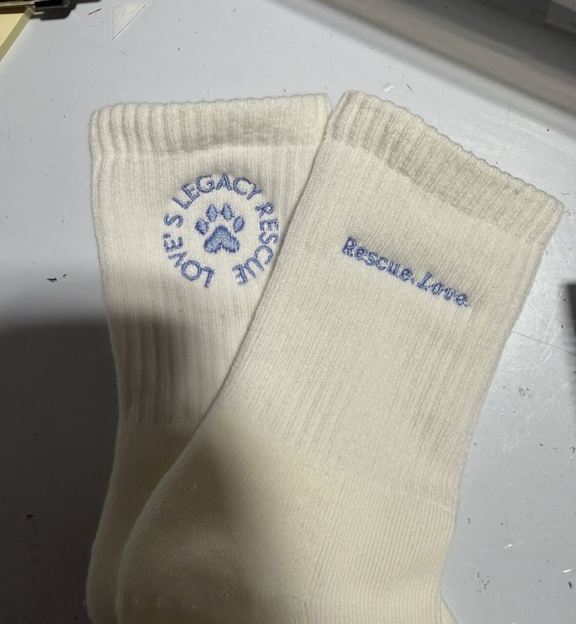 Logo Embroidered Grip Socks for Pilates, Barre and Lagree
