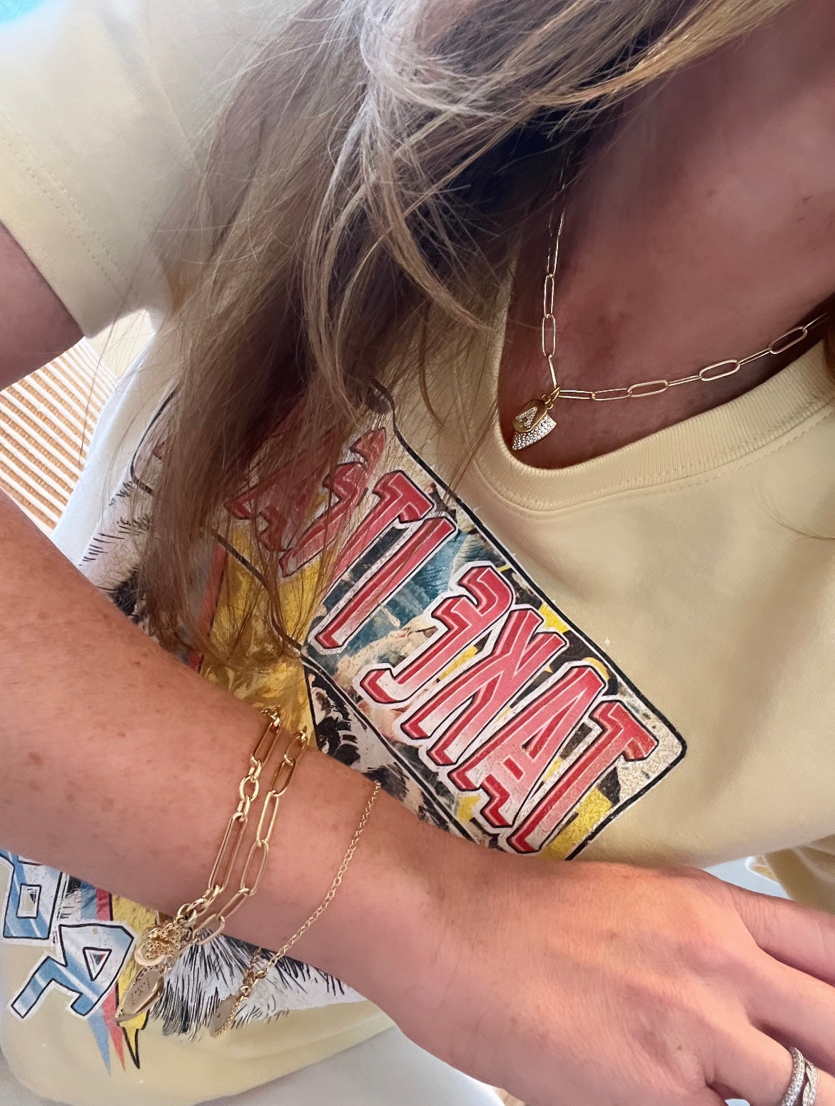 Guard Your Energy Initial Necklace - Clip Chain