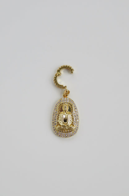 Buddha Charm on Hinged Clasp