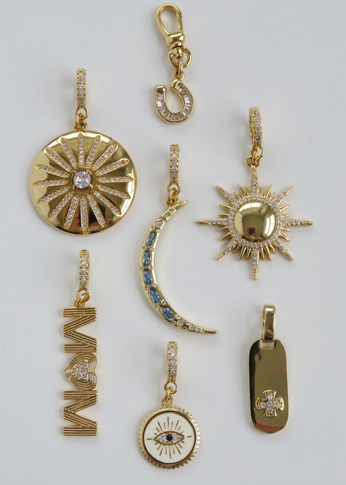 Hilda Evil Eye Charm on Diamond Clasp