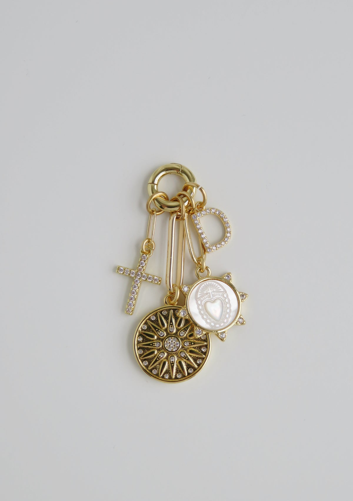 Sacred Heart Charm Cluster