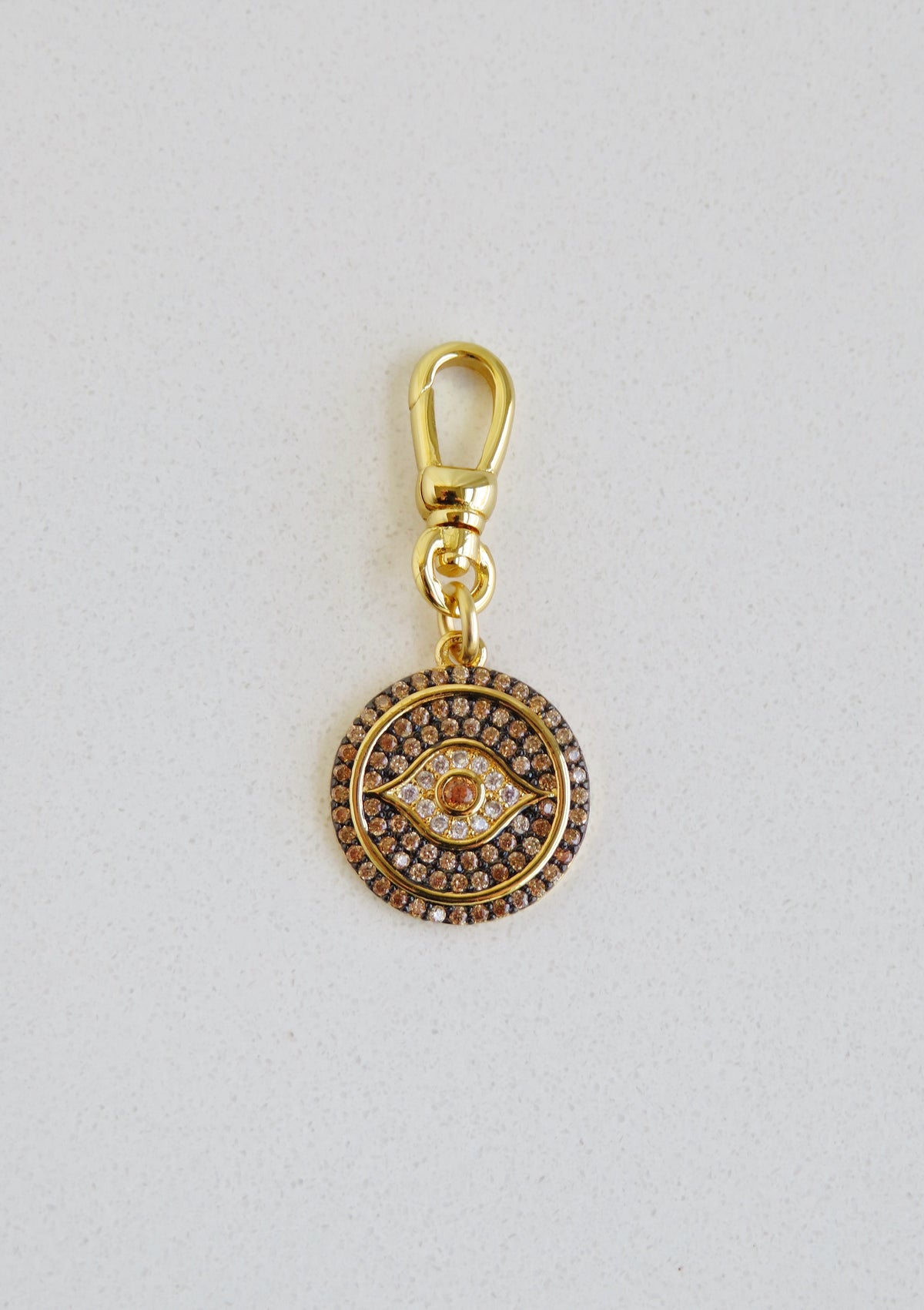 Trust Your Intuition Charm on Swivel Clasp