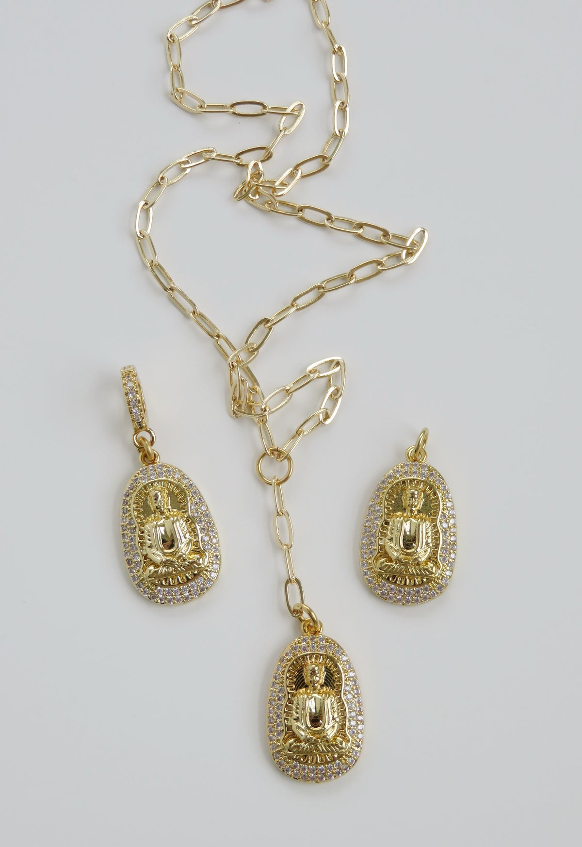 Buddha Charm on Hinged Clasp