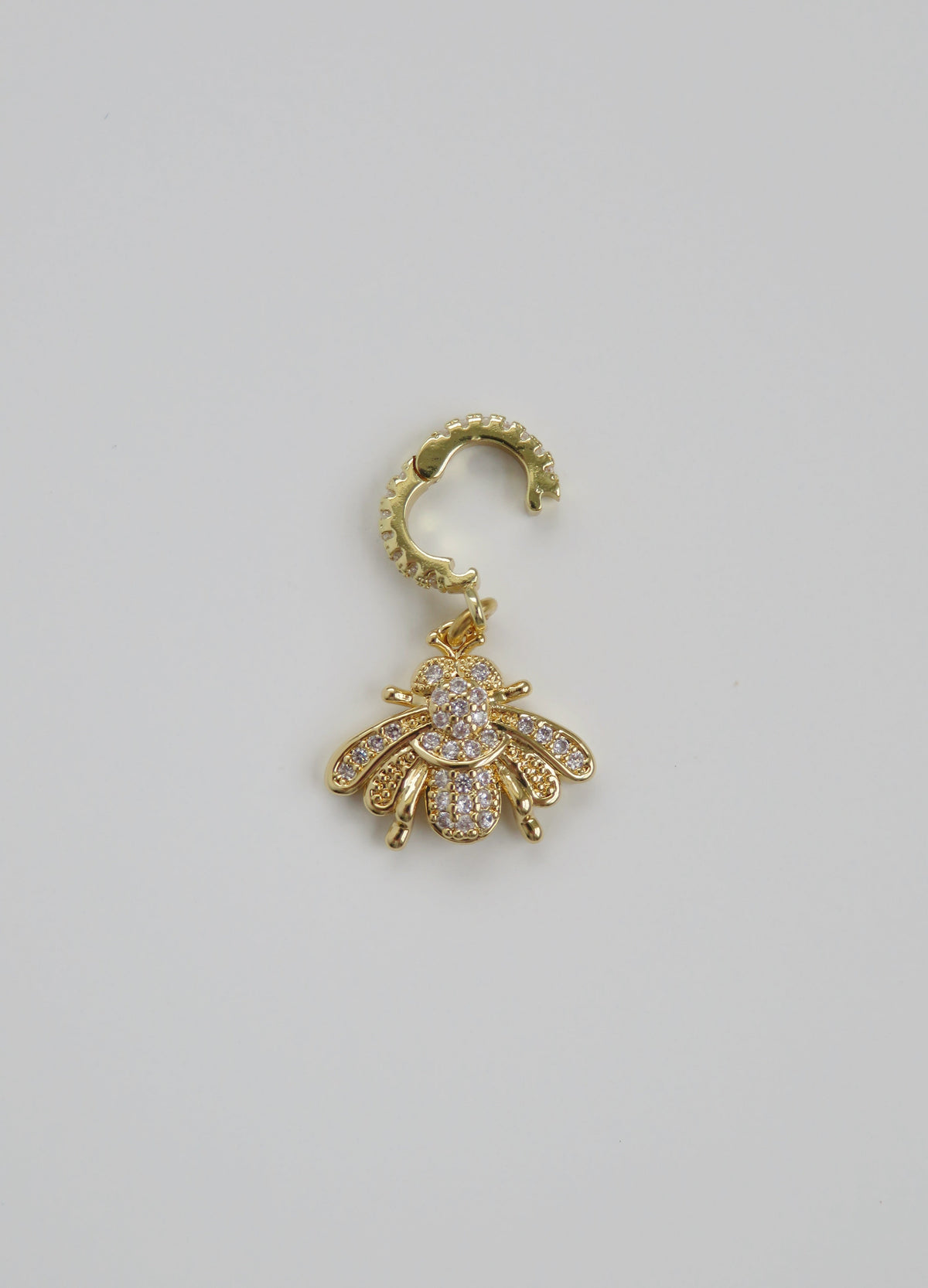 Butterfly & Bee Charm on Diamond Clasp