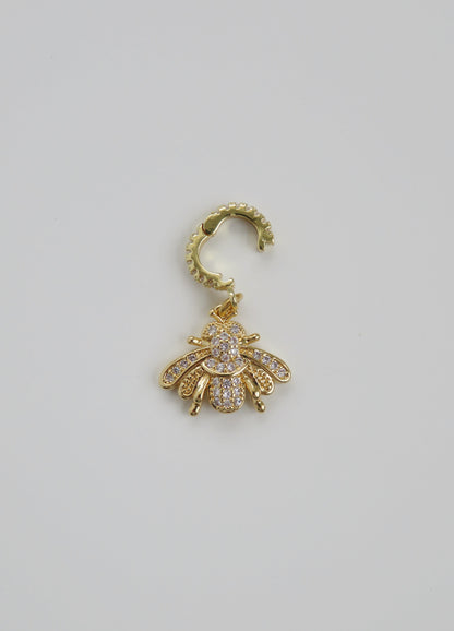 Butterfly & Bee Charm on Diamond Clasp