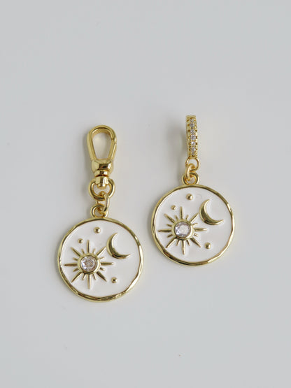 Enamel Celestial Charm on Clasp