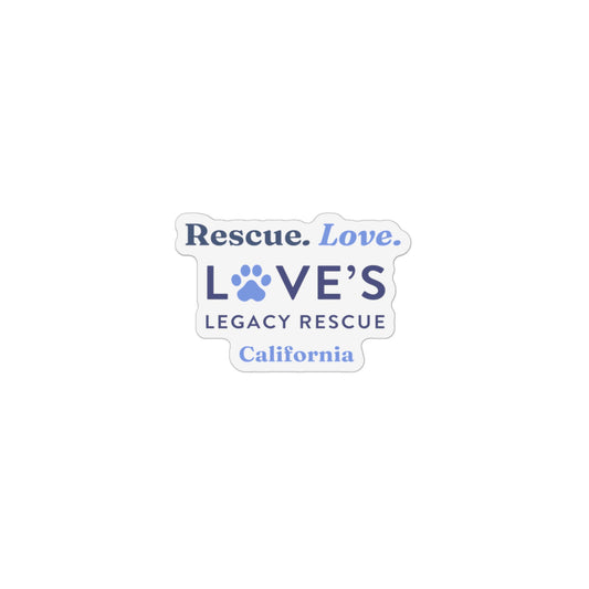 Rescue Love California Car Magnet