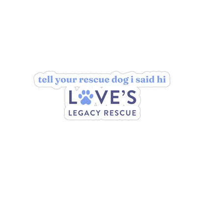 Die-Cut Transparent Paw Print Sticker — Outdoor Weatherproof Vinyl
