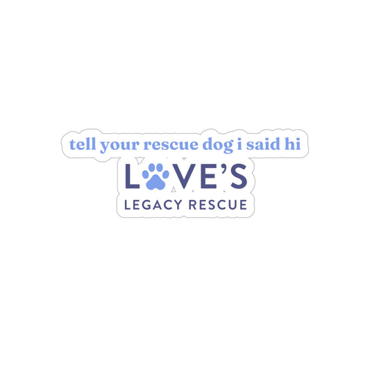 Die-Cut Transparent Paw Print Sticker — Outdoor Weatherproof Vinyl