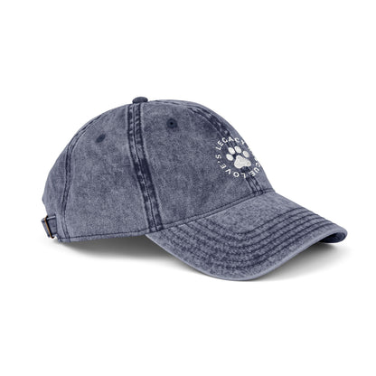 Vintage Washed Embroidered Logo Cap
