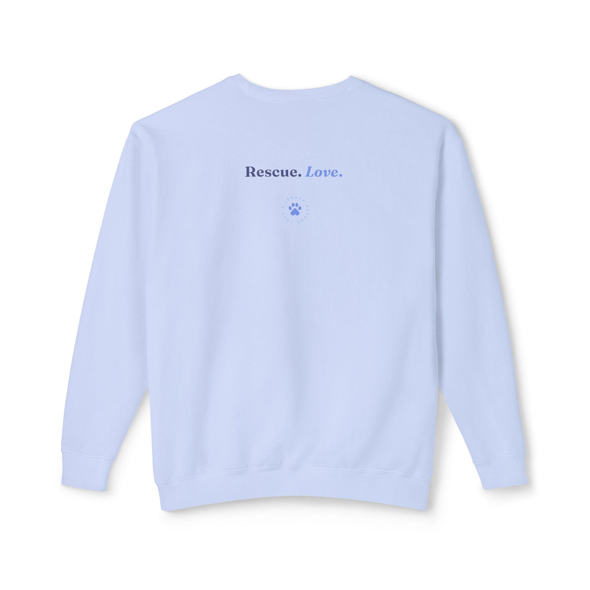 Rescue Love Crewneck Sweatshirt – Animal Rescue Paw Print