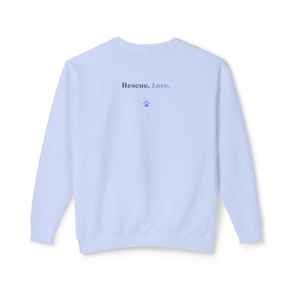Rescue Love Crewneck Sweatshirt – Animal Rescue Paw Print