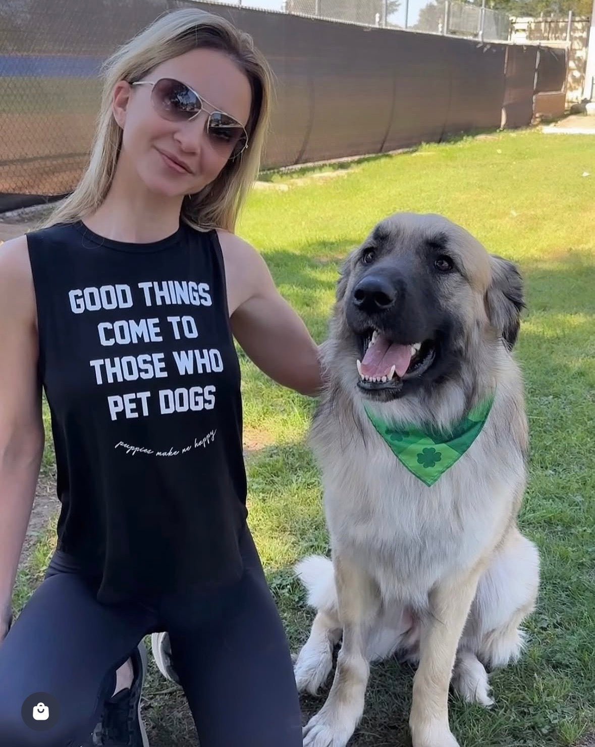 Good Things Come to Those Who Pet Dogs Tank | Gift for Dog Moms