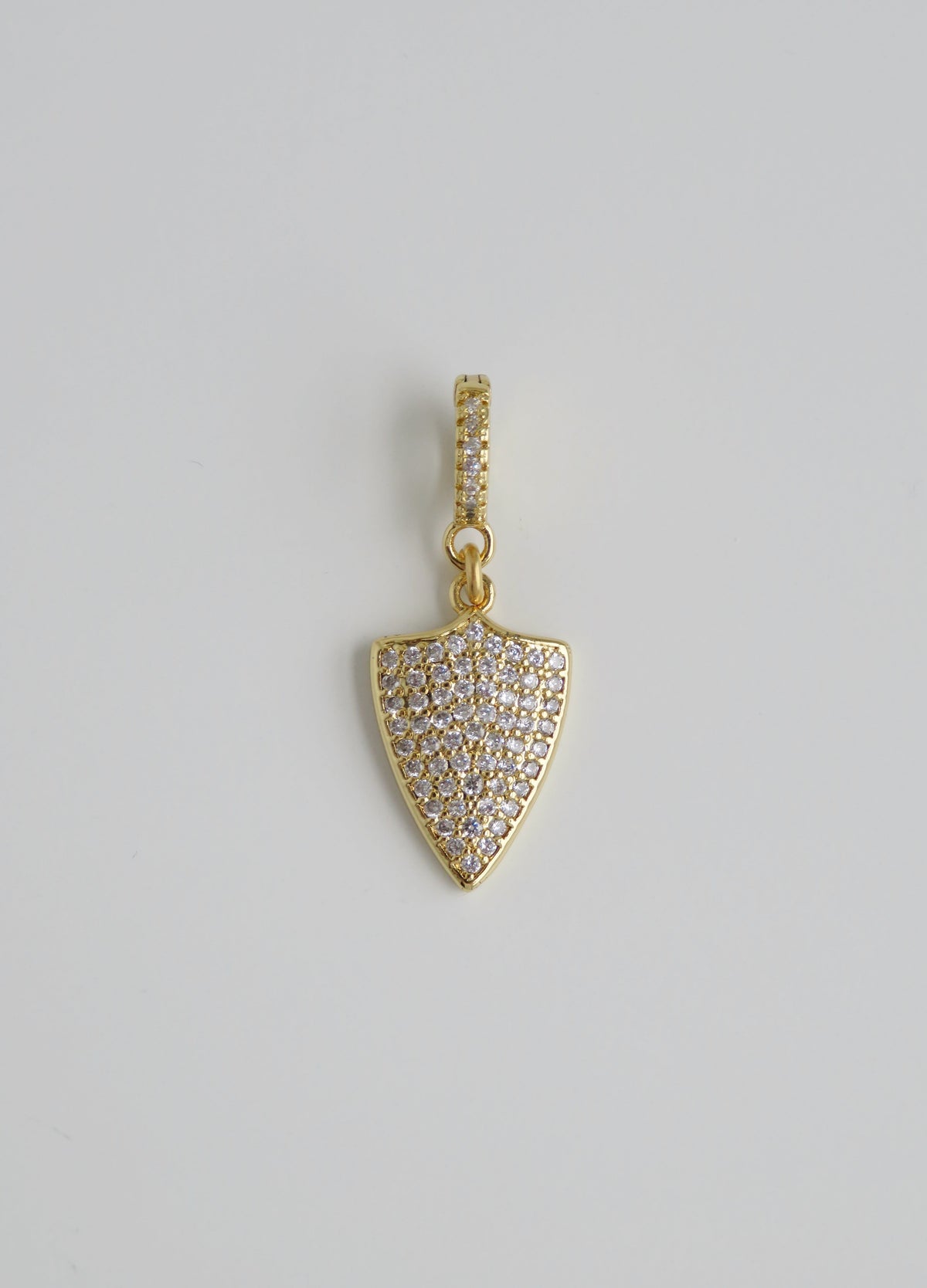 Diamond Shield Charm on Clasp