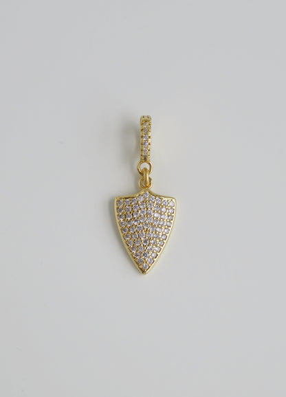 Diamond Shield Charm on Clasp