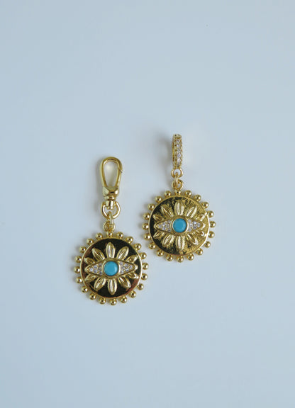 Turquoise Eye - Evil Eye Charm on Clasp