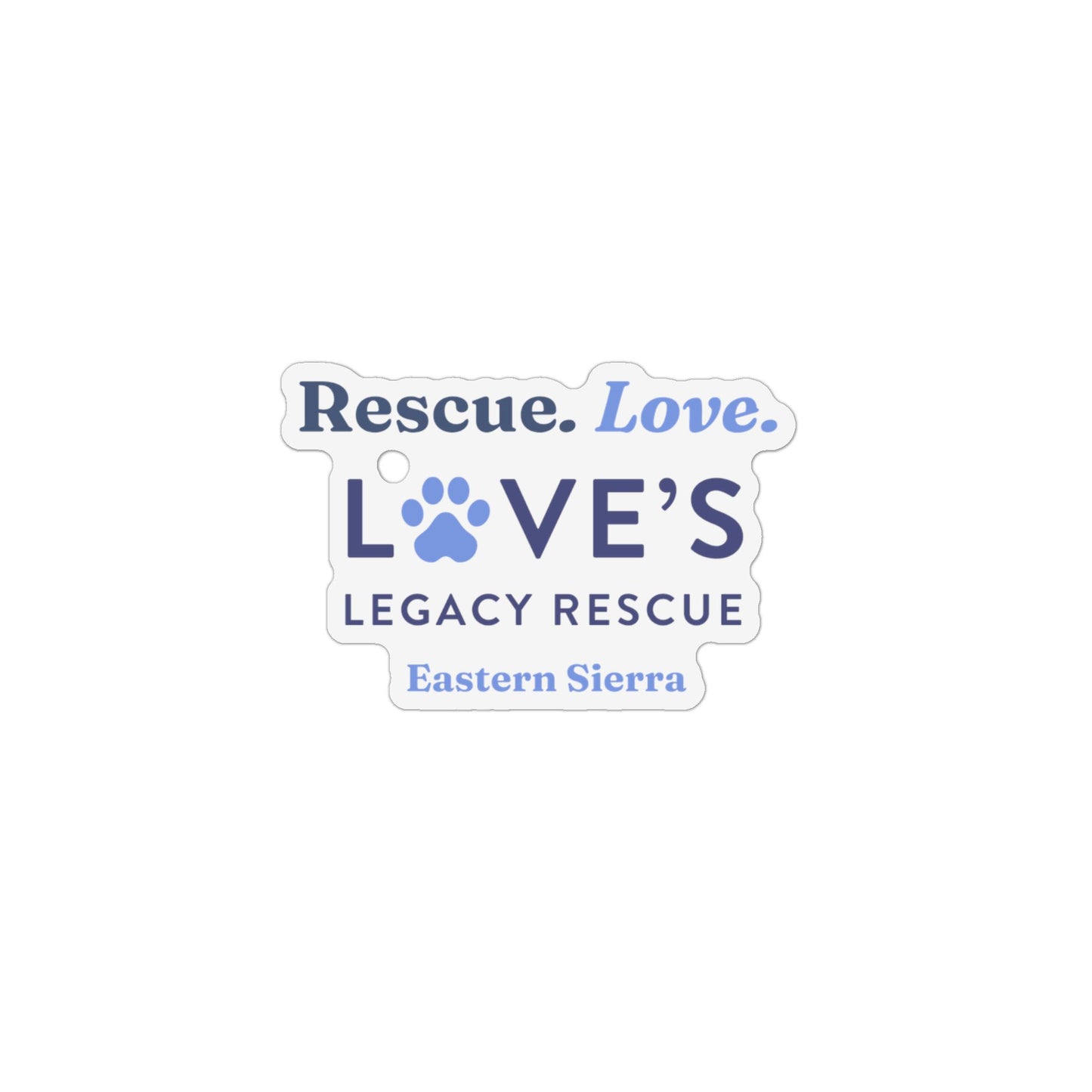 Rescue Love Car Magnet Rescue Eastern Sierra