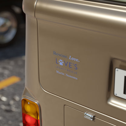 Transparent Logo Sticker — Outdoor Weatherproof Vinyl