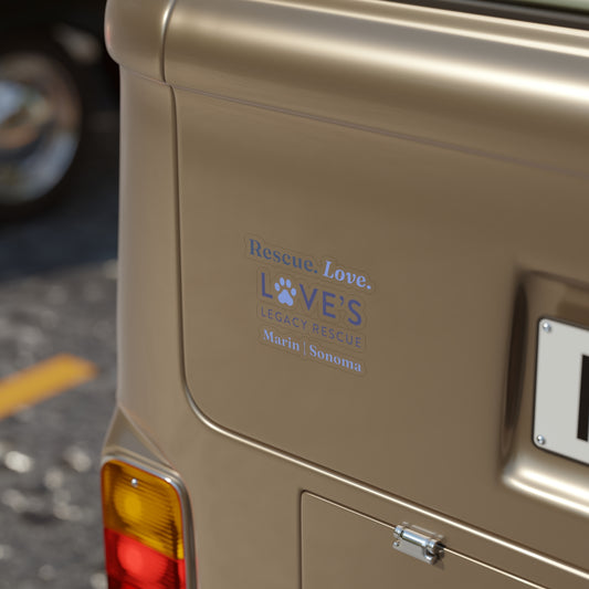Transparent Logo Sticker — Outdoor Weatherproof Vinyl