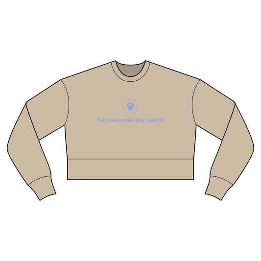Cropped Sweatshirt — Rescue Dog