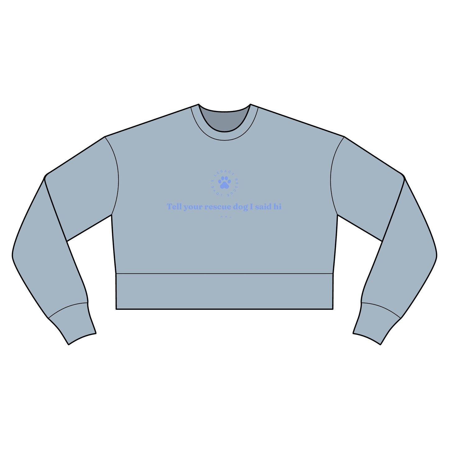 Cropped Sweatshirt — Rescue Dog