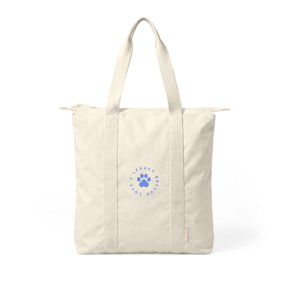 Nomad Canvas Tote Bag — 'Pack Light, Roam Free' Paw Logo Carry-All