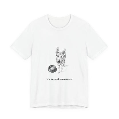 Dog Lover Tee — 'It's 5 o'clock Somewhere' Shirt