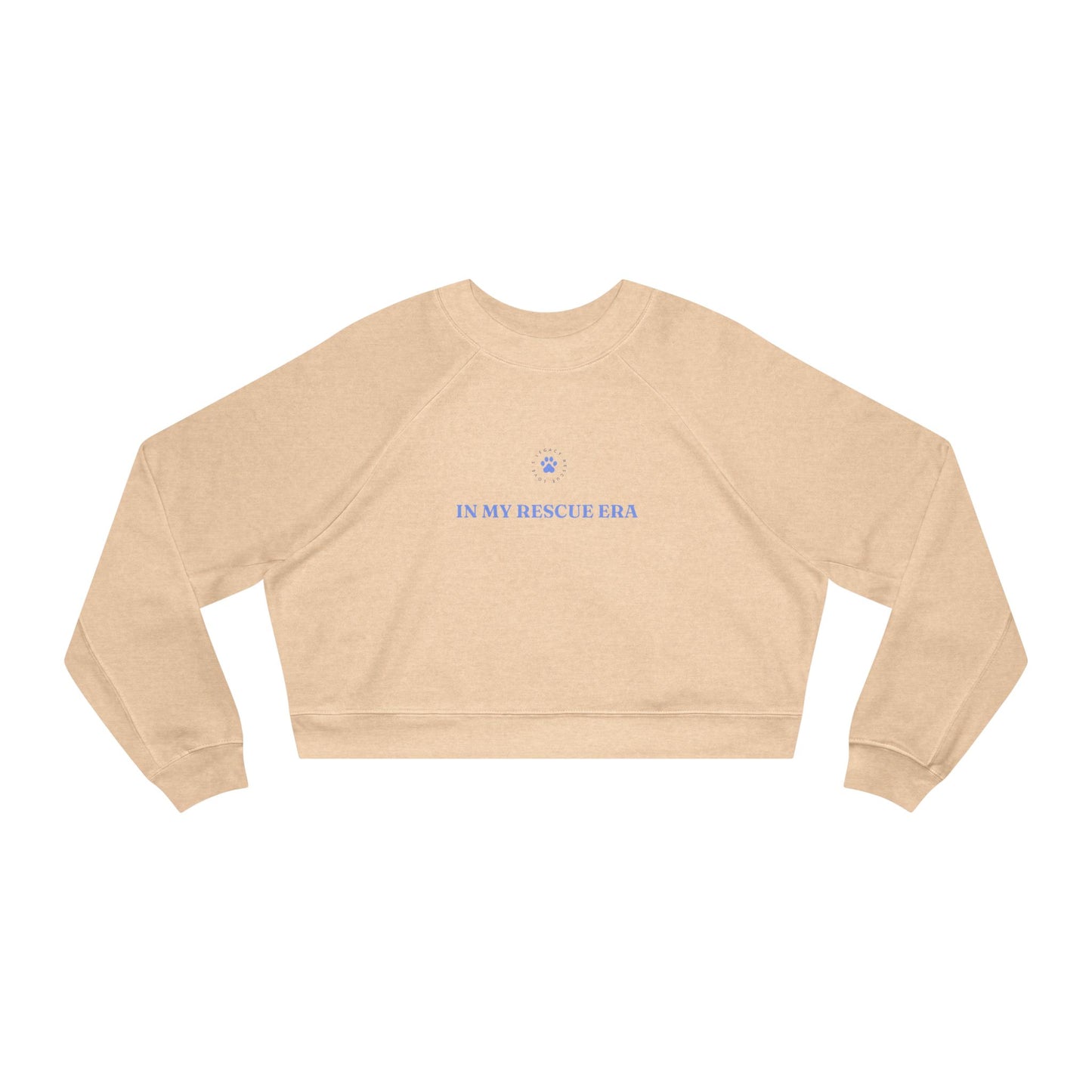 Who rescued who? Cropped Fleece Pullover