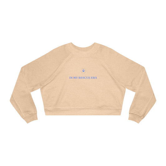 Who rescued who? Cropped Fleece Pullover