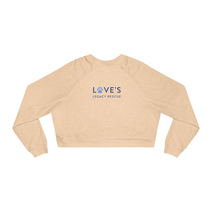 Who rescued who? Cropped Fleece Pullover