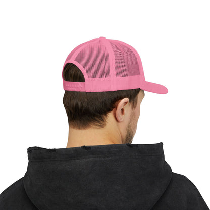 Snapback Embroidered Logo Trucker Cap
