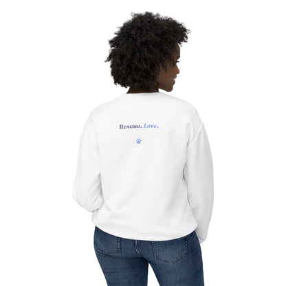 Rescue Love Crewneck Sweatshirt – Animal Rescue Paw Print