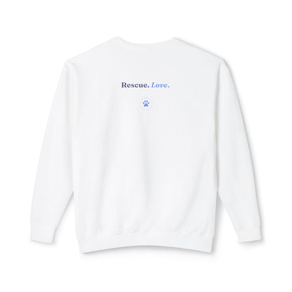 Rescue Love Crewneck Sweatshirt – Animal Rescue Paw Print
