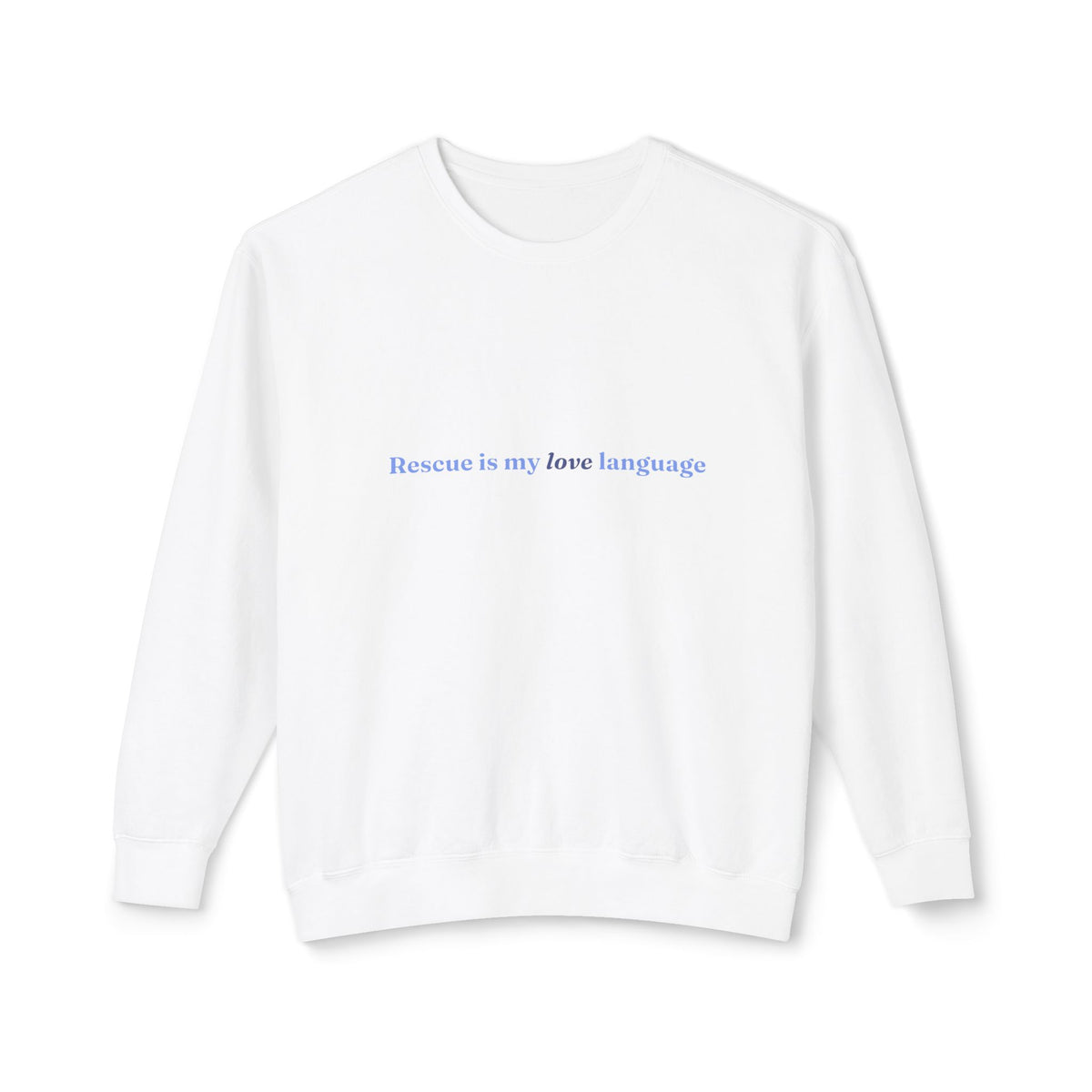 Rescue Love Crewneck Sweatshirt – Animal Rescue Paw Print